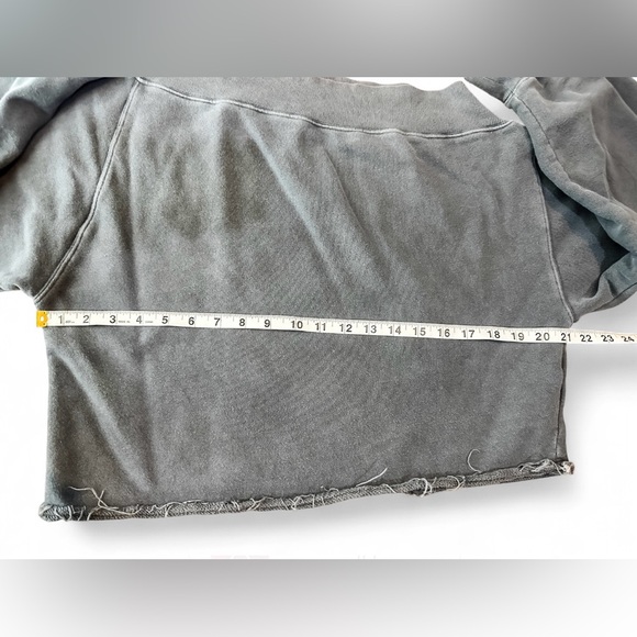 FREE PEOPLE We The Free Bri Pullover Sweater Charcoal - Medium - Picture 10 of 10